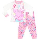 Pijamas multicolor de invierno infantiles Peppa Pig floreados 3 años para niña 