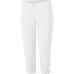Pantalones blancos de piel capri fitness talla S para mujer 