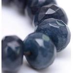 Piedras preciosas azul marino de perlas 