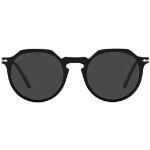 Gafas negras de acetato de sol Persol talla 6XL para mujer 