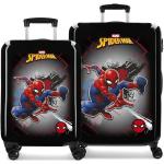 Set de maletas negras de goma Spiderman de 104l 