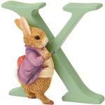 Peter Rabbit, Figura de conejita y Letra "X" para colgar, Home Deco, Enesco