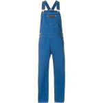 Jeans stretch azules de poliester rebajados ancho W36 talla M para mujer 