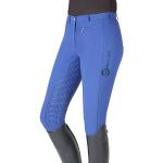 Pantalones azules de poliester de equitación Pfiff con pedrería talla XL para mujer 