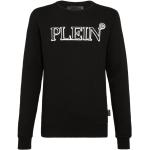 Ropa negra de algodón de invierno  rebajada cuello redondo con logo Philipp Plein talla XL para mujer 