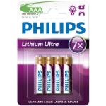 Philips Ultra AAA/LR03/MN2400 Pilas Litio (4 unidades)