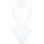 Trikinis blancos de licra rebajados de carácter romántico floreados Philosophy di Lorenzo Serafini talla M para mujer 