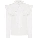 Camisas bordadas blancas de popelín vintage Philosophy di Lorenzo Serafini con volantes talla S para mujer 