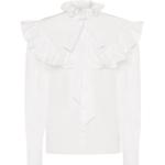Camisas bordadas blancas de popelín rebajadas vintage Philosophy di Lorenzo Serafini con volantes talla XS para mujer 