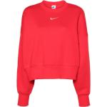 Jerséis rojos de poliester cuello redondo manga larga con cuello redondo con logo Nike talla S para mujer 
