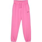 Pantalones ajustados rosas de poliester con logo Nike para mujer 