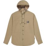 Camisetas marrones de algodón con capucha manga larga con capucha Picture talla L de materiales sostenibles para hombre 