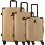 Set de maletas doradas rebajadas con ruedas Pierre Cardin 