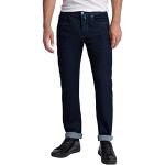 Jeans stretch orgánicos azul marino de algodón ancho W31 Pierre Cardin raw de materiales sostenibles para hombre 