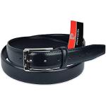 Cinturones negros de cuero con hebilla  informales con logo Pierre Cardin talla L para hombre 