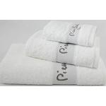 Juegos de toallas blancos de algodón Pierre Cardin 