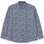 Pierre Cardin Langarm Hemd Camisa Abotonada, Azul, XL para Hombre