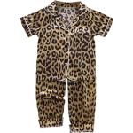 Pijamas de algodón de manga corta infantiles informales leopardo 3 años 
