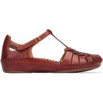 Sandalias rojas de cuero de cuero acolchadas Pikolinos talla 40 para mujer 