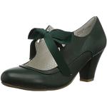Zapatos verdes de sintético de tacón Pin Up talla 39 para mujer 