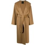 Abrigos marrones con capucha  manga larga con forro PINKO talla M para mujer 