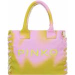 Bolsas amarillas de algodón de playa PINKO 