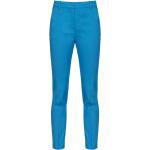 Pantalones chinos azules de lino PINKO para mujer 