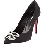Zapatos negros de satén de tacón PINKO talla 35 para mujer 