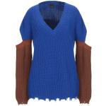 Suéters  azul marino de viscosa manga larga con escote V de punto PINKO talla XS para mujer 
