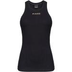 Camisetas negras de algodón de algodón  sin mangas con logo PINKO Black talla M para mujer 