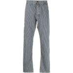 Jeans azules de algodón de corte recto rebajados ancho W31 largo L34 informales con rayas Haikure para hombre 