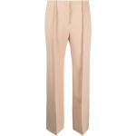 Pantalones beige de algodón de tiro bajo rebajados ancho W34 largo L36 Jil Sander talla XS para mujer 