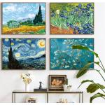 Cuadros abstractos de lona Van Gogh minimalista 