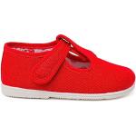 Zapatos rojos de lona Pisamonas talla 17 infantiles 