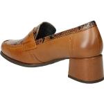 PITILLOS - 1682 Cuero - Zapato de Piel, con tacón Medio, Suela de Goma, para: Mujer Color: Cuero Talla:39