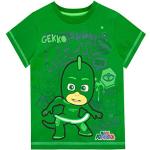 PJ Masks Camiseta de Manga Corta para niños Gekko Verde 6-7 Años