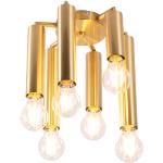 Plafón Art Deco oro 6-luces - FACIL