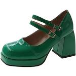 Zapatos verdes con plataforma talla 39 para mujer 