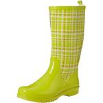 Pantuflas botines verdes fluorescentes de goma Playshoes talla 36 para mujer 
