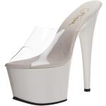 Sandalias blancas con plataforma Pleaser Adore talla 40 para mujer 