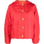 Abrigos rojos de viscosa con capucha  manga larga vintage acolchados A.N.G.E.L.O talla S para mujer 