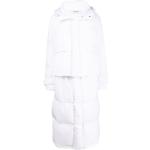 Abrigos blancos de poliester con capucha  rebajados tallas grandes manga larga acolchados talla S para mujer 