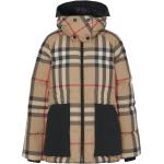 Abrigos marrones de poliester con capucha  manga larga vintage acolchados Burberry para mujer 