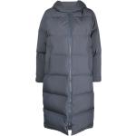 Abrigos azules de poliester con capucha  rebajados manga larga acolchados Yves Salomon talla XS para mujer 
