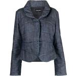 Abrigos cortos azules de algodón manga larga acolchados Armani Giorgio Armani talla 4XL para mujer 
