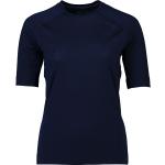 Camisetas térmicas azules de lana Tencel de verano de punto POC talla M de materiales sostenibles para mujer 