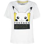 Camisetas blancas de algodón de algodón  Pokemon Pikachu talla S para mujer 