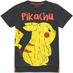 Camisetas multicolor de algodón de algodón infantiles Pokemon Pikachu 12 años 