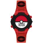 Relojes rojos de silicona de pulsera Pokemon Cuarzo digital infantiles 