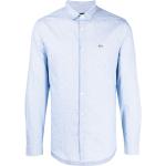 Camisas azules de algodón de manga larga rebajadas manga larga marineras con logo Armani Exchange talla M para hombre 
